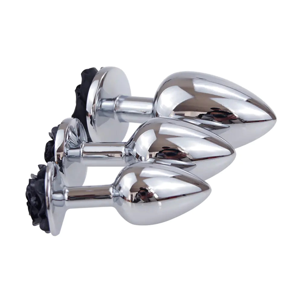 Metal Anal Plug for Women with Vibration (Couples' Toy)